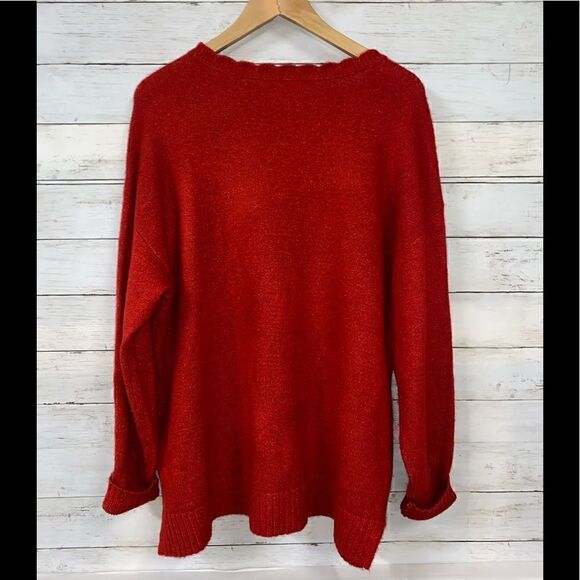 Elle Red Sweater Size XL - Picture 2 of 6